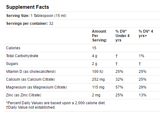 Liquid Calcium with Magnesium, Natural Orange Flavor 2 tn5ec