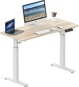 SHW Electric Height Adjustable Computer Desk