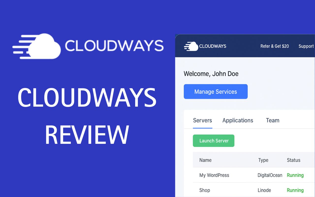 Cloudways Review 2025: The Best Managed Cloud Hosting for Speed, Freedom & Scalability 1 Cloudways hosting dashboard showing server setup interface.